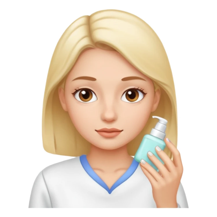 Face care girl sticker