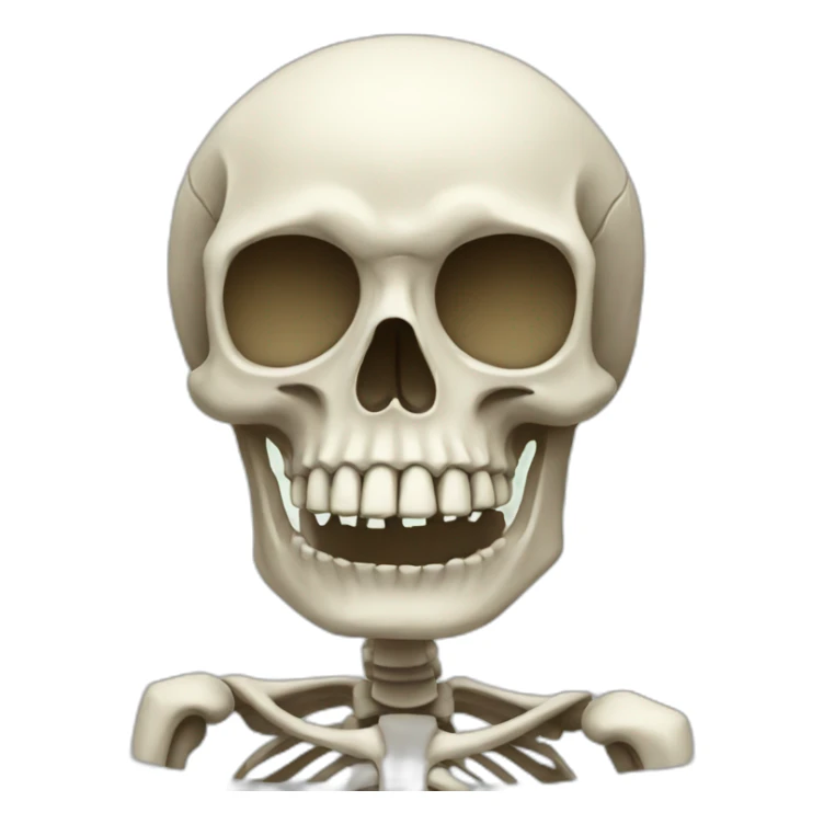 french skeleton sticker