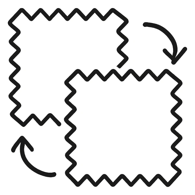 matching material fabric sticker