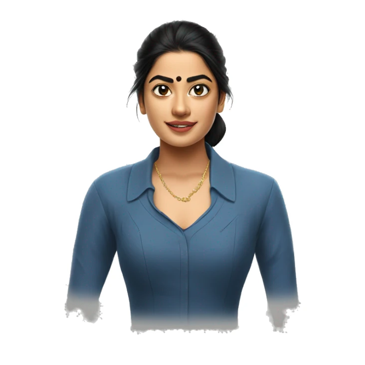 Rashmika mandhana in Pushpa 2 sticker