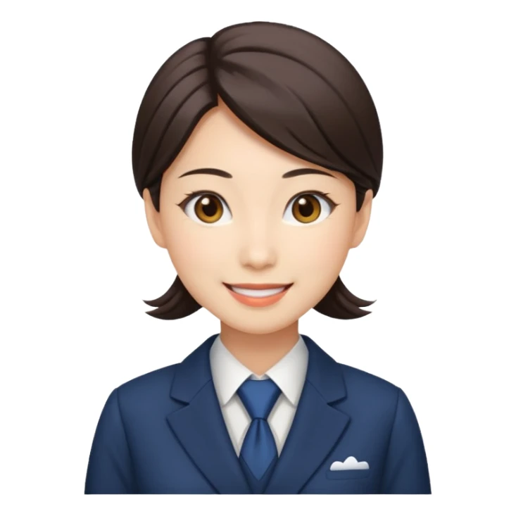 i need an image of a japanese woman analyst sticker
