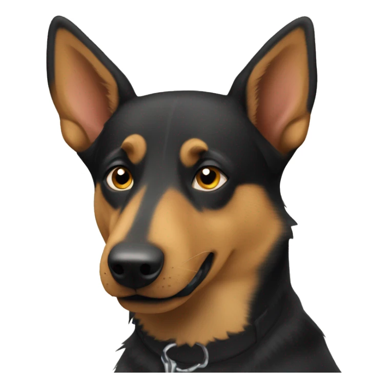 australian kelpie german shepherd mix dog sticker