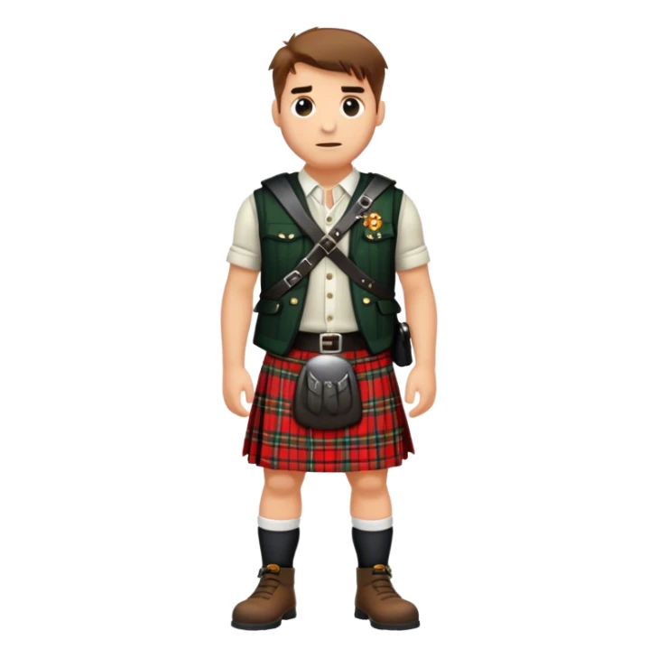 Brave heart kilt sticker