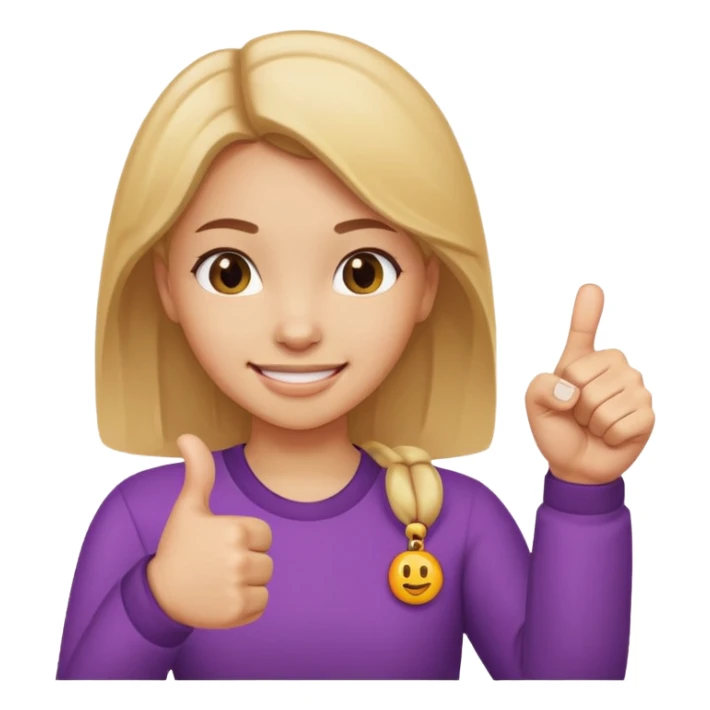 

a girl with a thumb ups and one with thumbs odwnv



 sticker