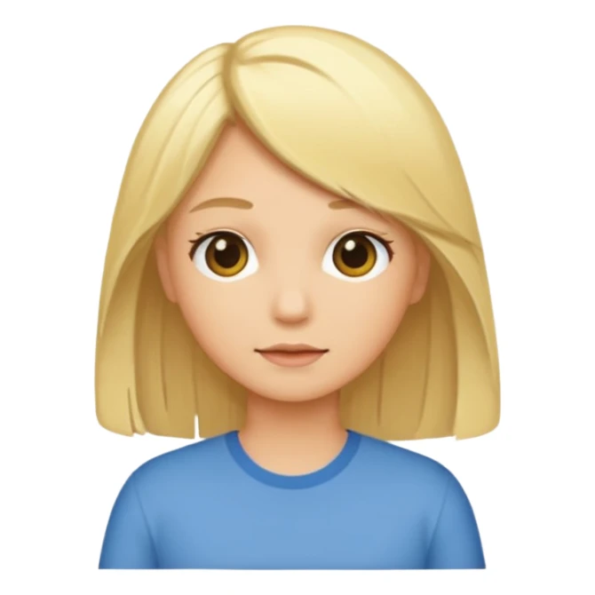 🙂 Give this sticker some blonde hair. sticker