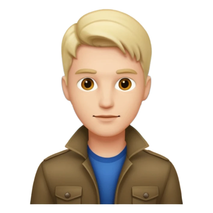 stylish male portrait outdoors sticker