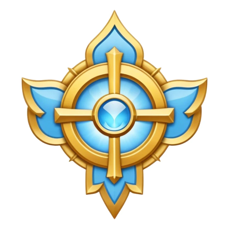 Apostle's emblem with a touch of light blue sticker