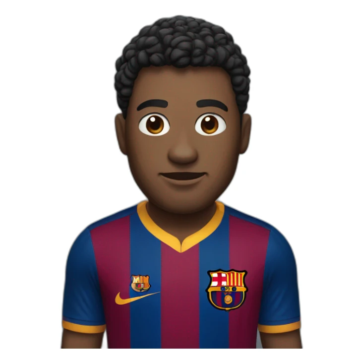 Human with Barcelona FC jersey sticker