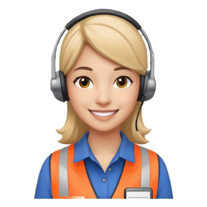 Sales women specialist in shipping sticker