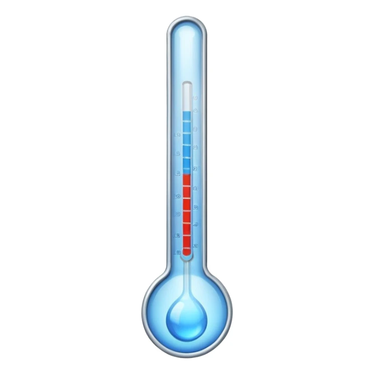cold ice thermometer only blue color stick sticker