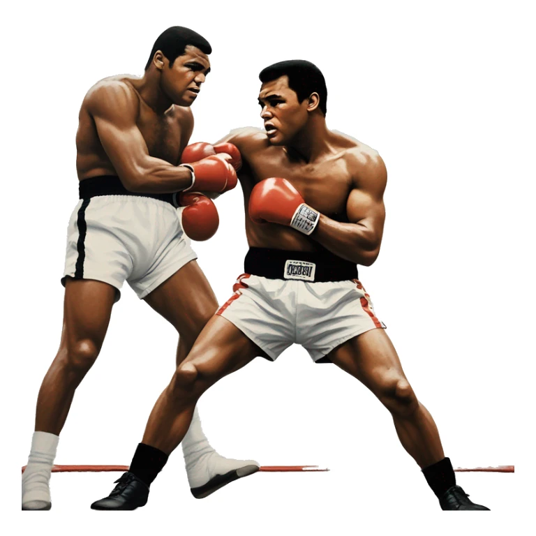 muhammad ali standing over sonny liston on canvas sticker
