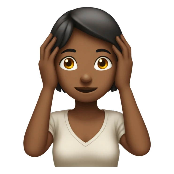 girl covering ears emoji sticker