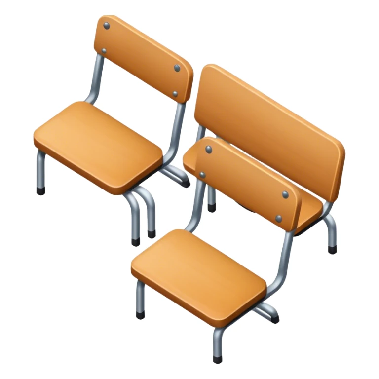 School seat top view sticker