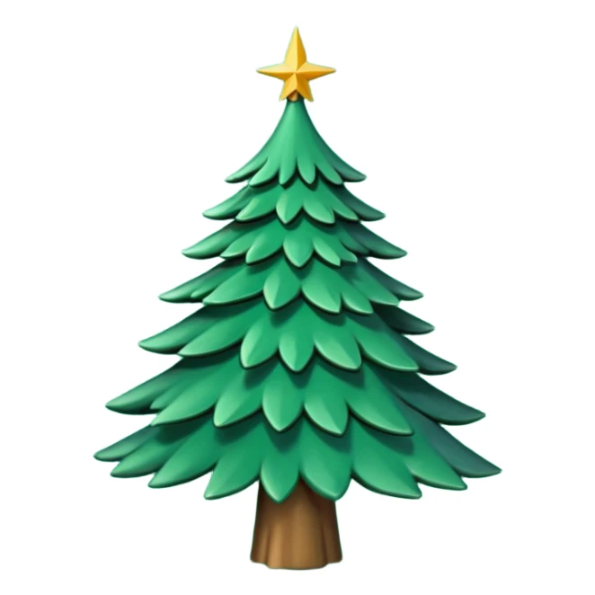 sapin en mouvement, qui se tord sticker