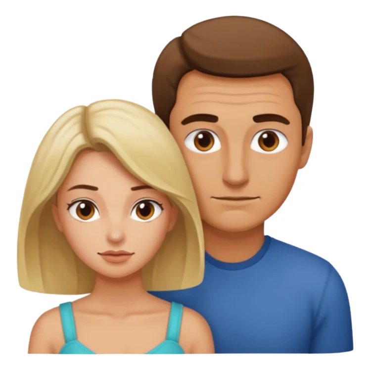 Woman bent over naked while man is behind her sticker