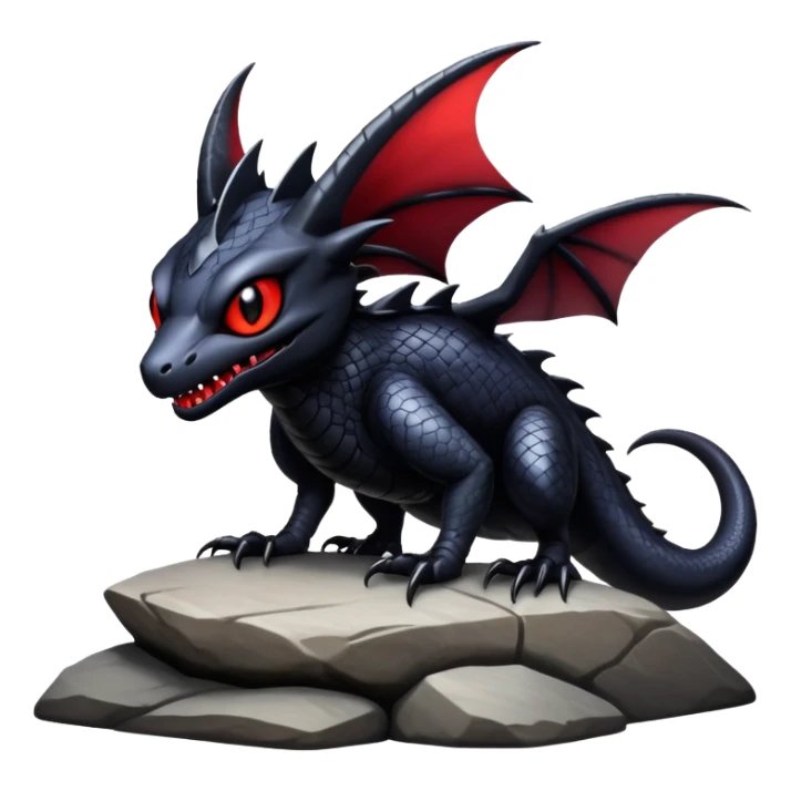 Shiny Epic Badass Gothic Noibat-Salandit-Nargacuga-Hybrid sticker