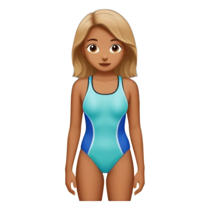 A beach girl sticker