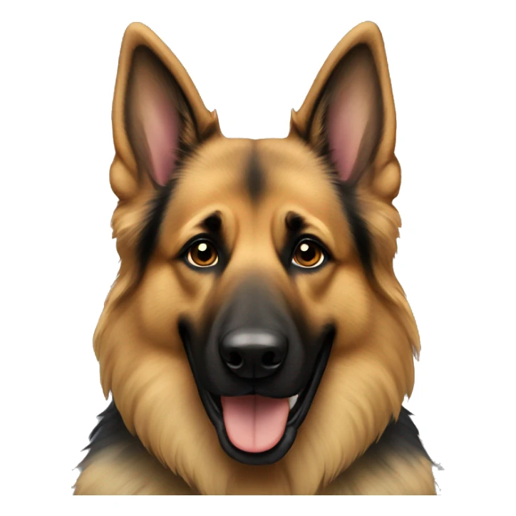 long hair german shepherd dog sticker