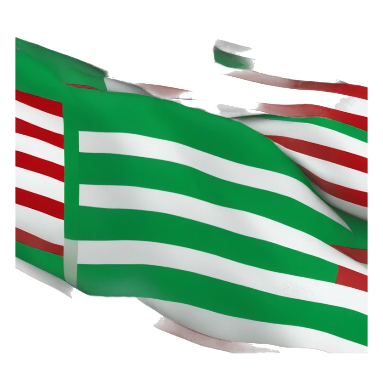 Tatar flag (red stripe on top, thin white stripe in the middle, green stripe on the bottom). Minimalistic sticker