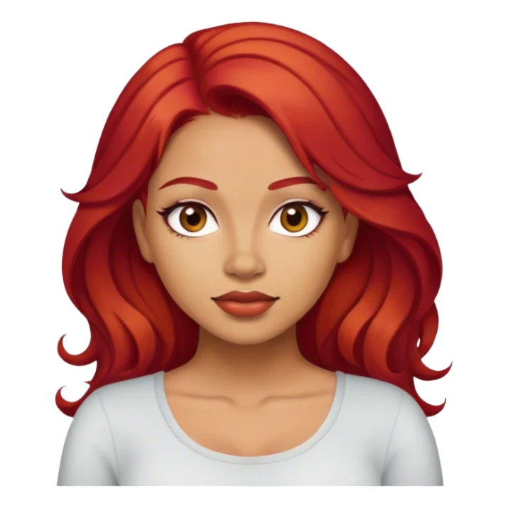 Red hair Latina  sticker