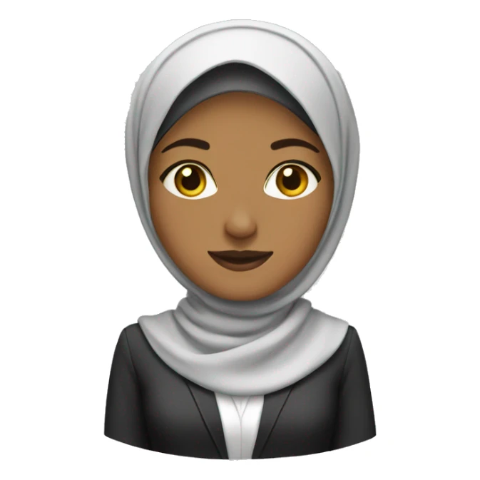 businesswoman hijab sticker