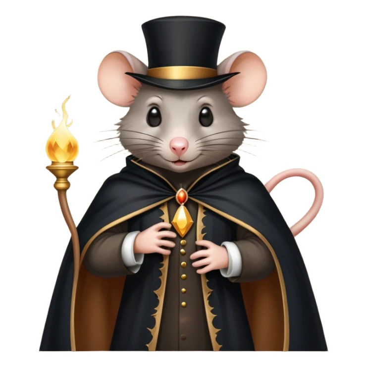 Rat magician  sticker