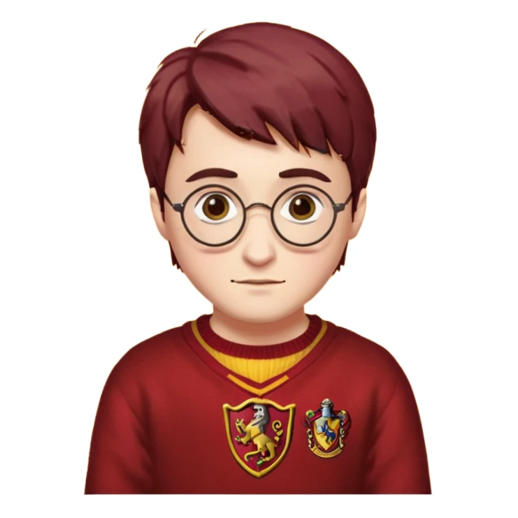 faça harry potter com  a blusa da grifinoria sticker
