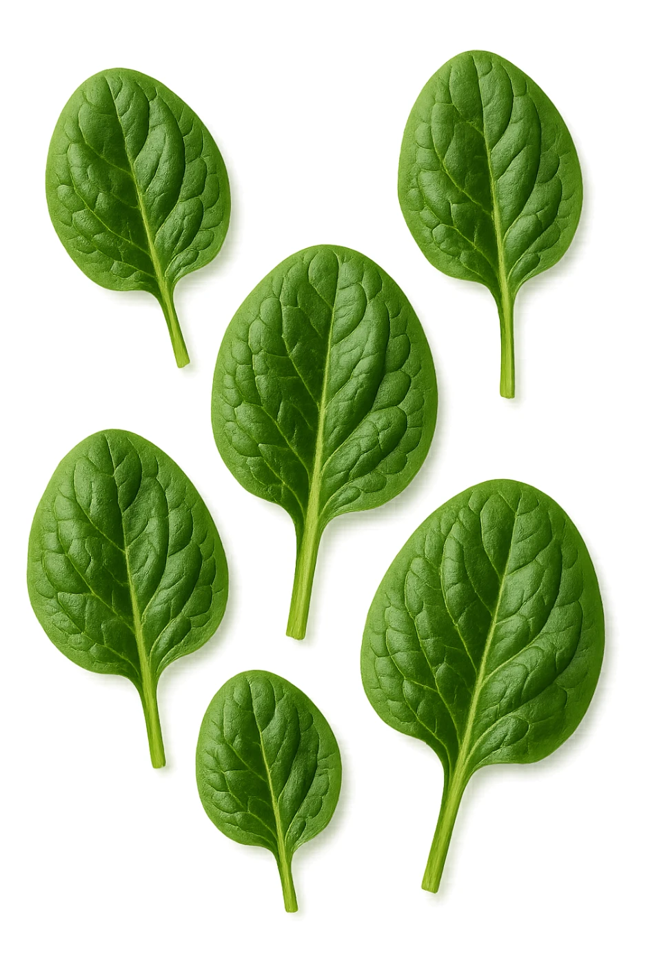 spinaci vista dall'alto, iperrealistiche 4k sticker