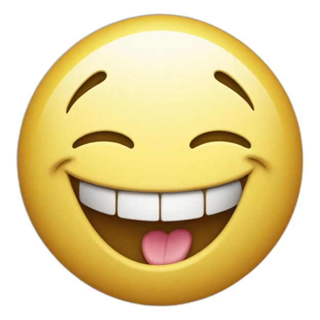 The big smiley face has a word "乐" in its mouth sticker