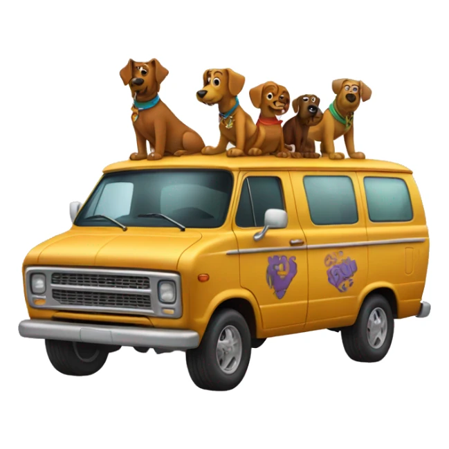 Scooby and the gang’s van sticker