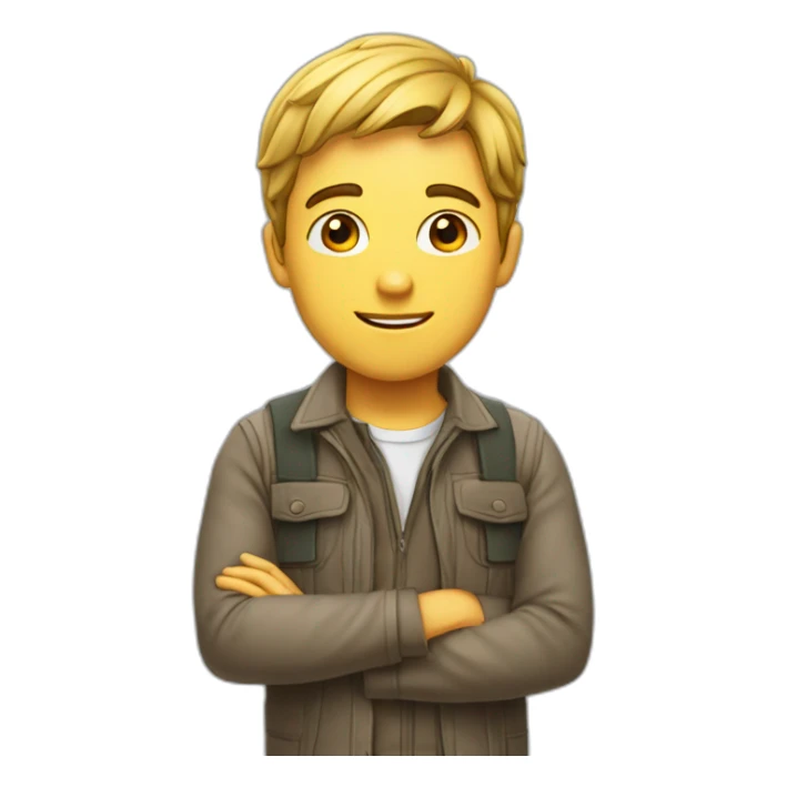 Jeune Homme intelligent et perspicace et astucieux sticker