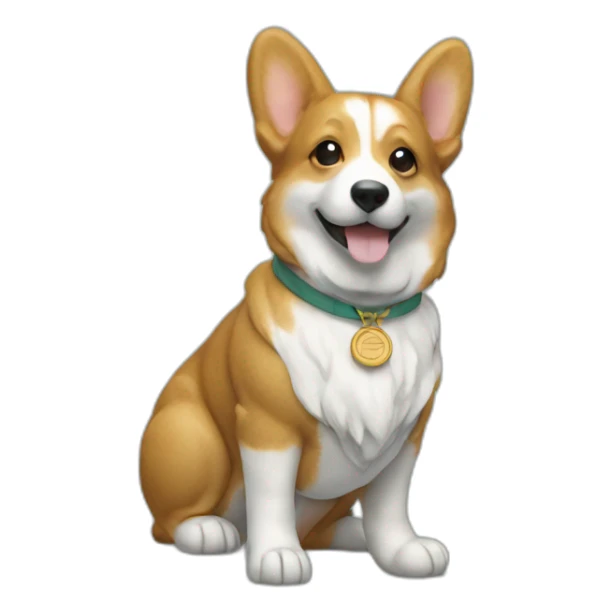 statue of liberty corgi sticker