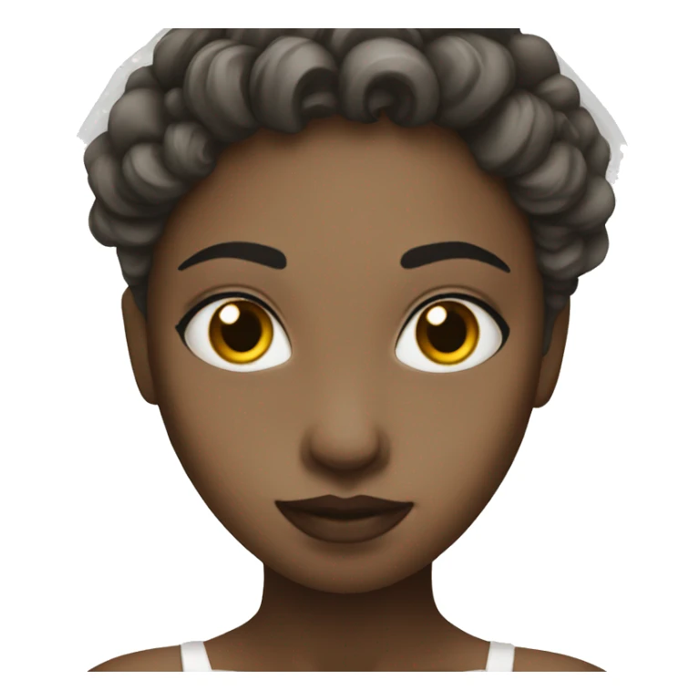 wedding girl wth white skin  sticker