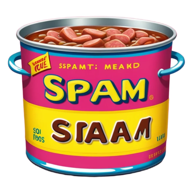 pop art SPAM meat slop advertisement warhol landscape  sticker