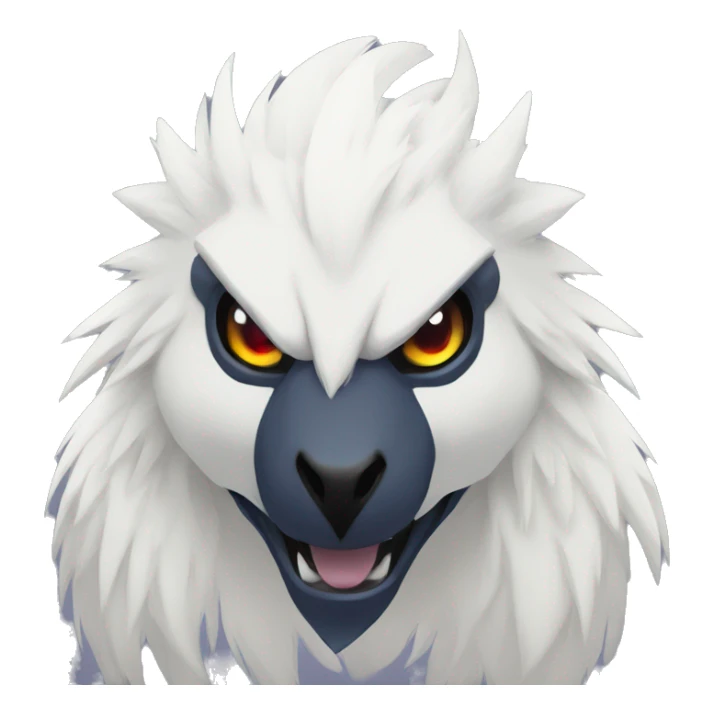 Cool Edgy Absol-Quilava, full body sticker