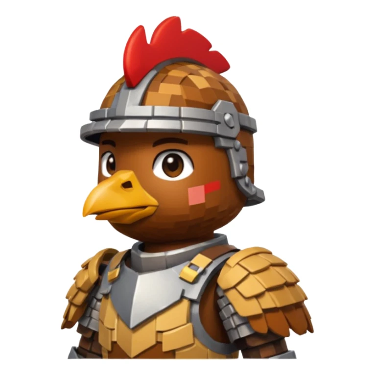 chicken jockey from mincraft sticker