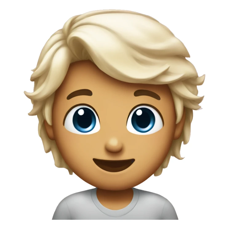 Blushing emoji in lov  sticker