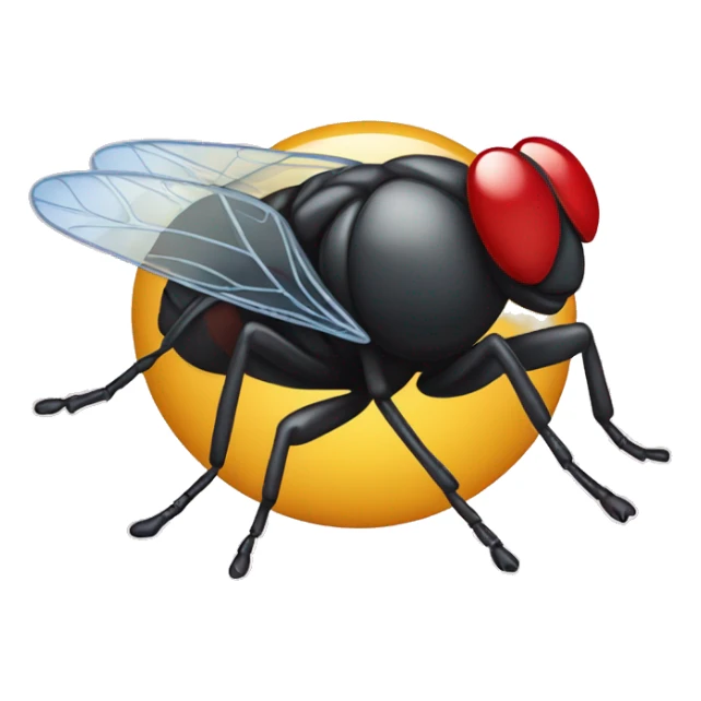 A fly with air Jordans sticker