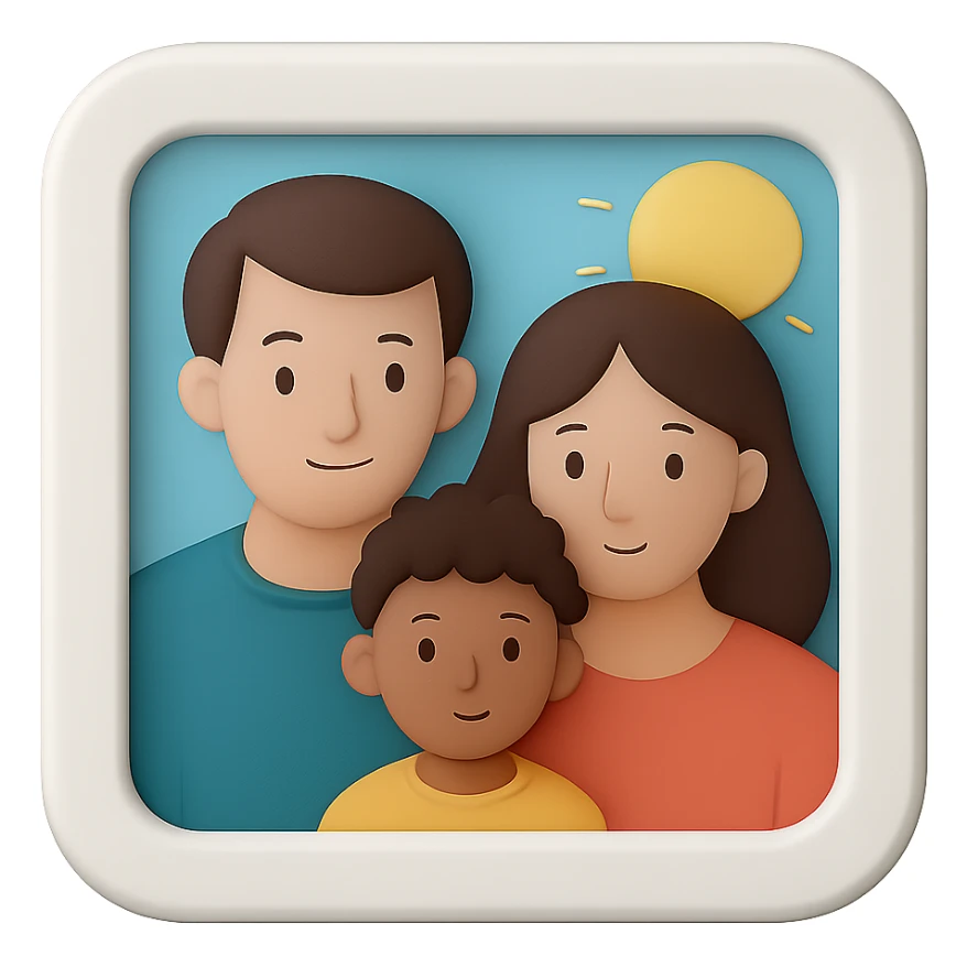 recreate this photo frame but add bit more details sticker