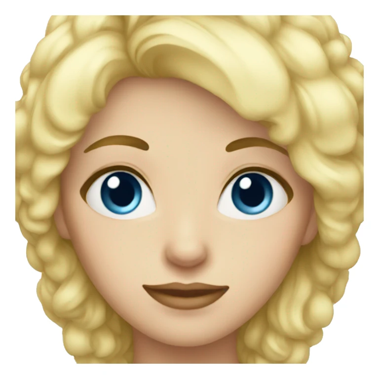 blonde blue eye mom sticker