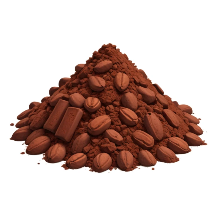 cacao en polvo sticker