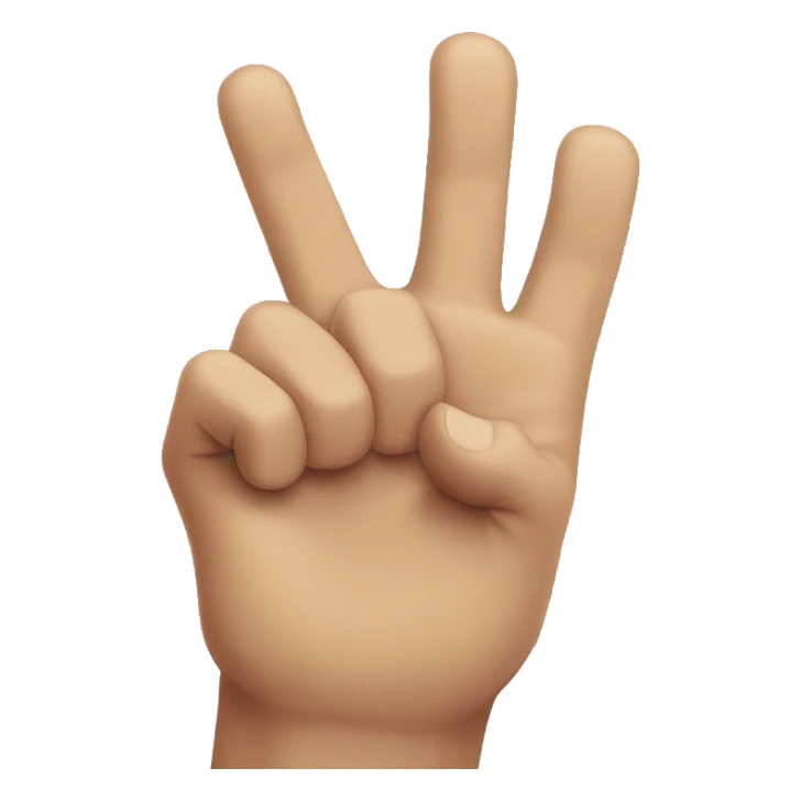 a hand showing the "hang loose" sign sticker
