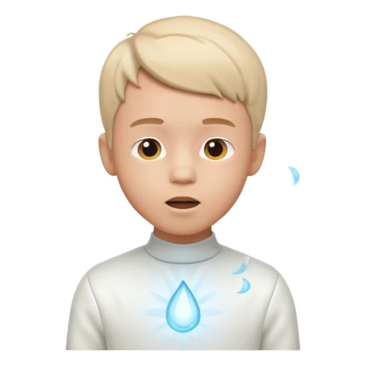 Yoga Boy Breathing 3d Icon with color of D0B8FF
 sticker