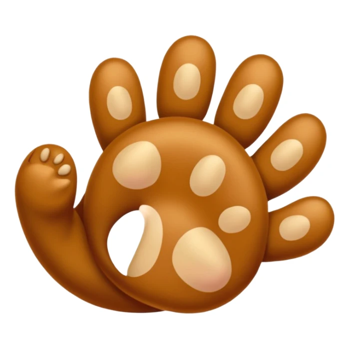 An adult Labrador's paw giving a thumbs up. sticker