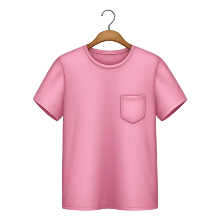 pink shirt hanged on a hanger sticker