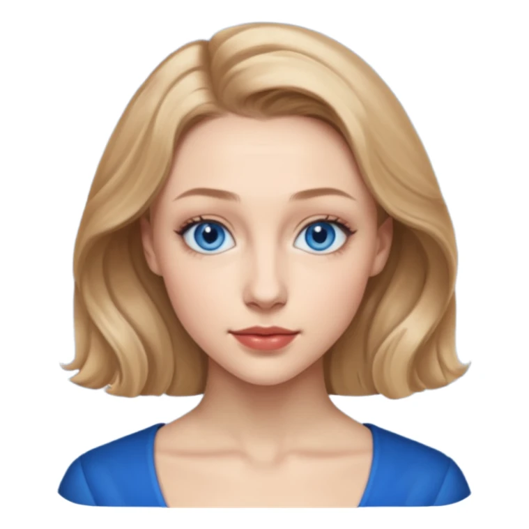 Sarah Gadon with blue eyes sticker