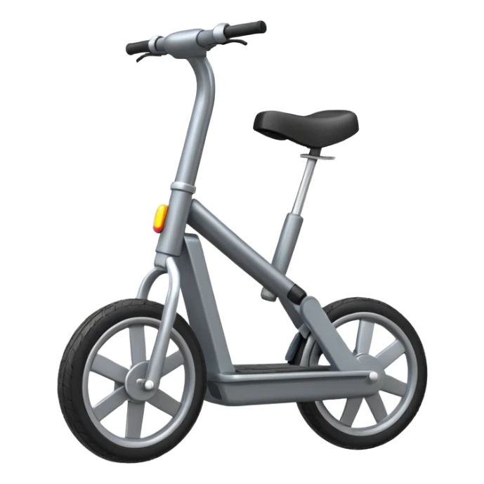 an emoji of an elctronic unicycle in a format 128 pixel by 128 pixels sticker