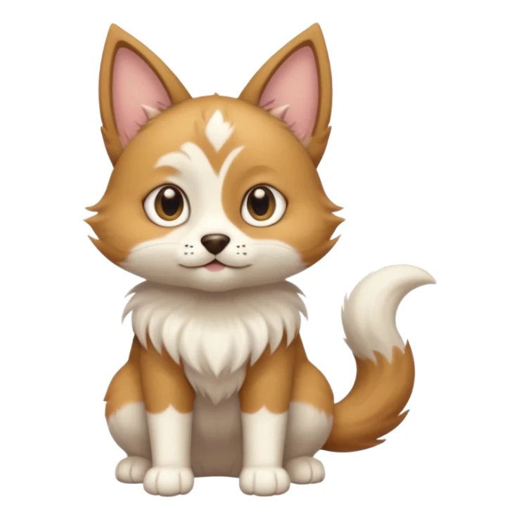The dogcat is something between a cat and a dog. A very subtle distinction.  Full body sticker