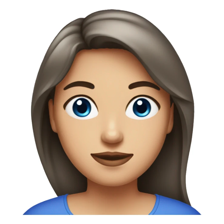 Pastèque avec une femme brune aux yeux bleus sticker