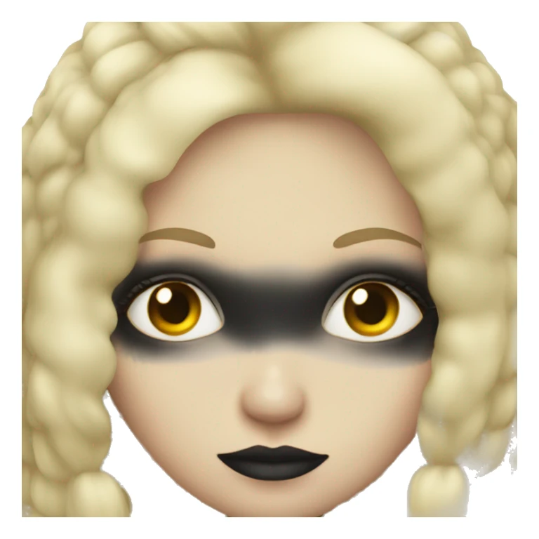 Gothic girl with blonde hair sticker